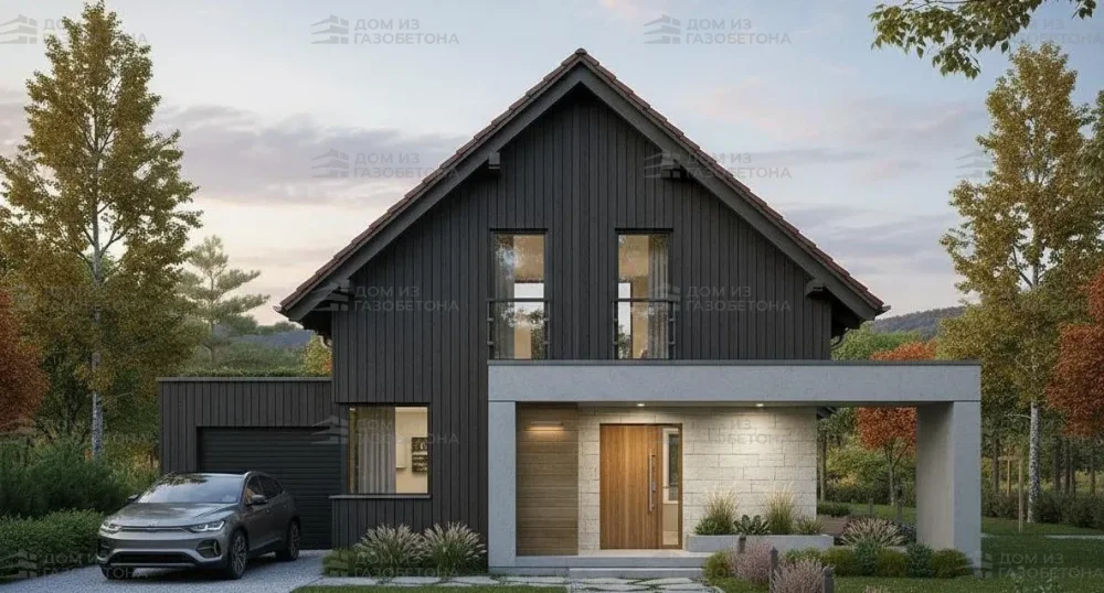 Проект Двухэтажный дом 12 на 15, 174 м2