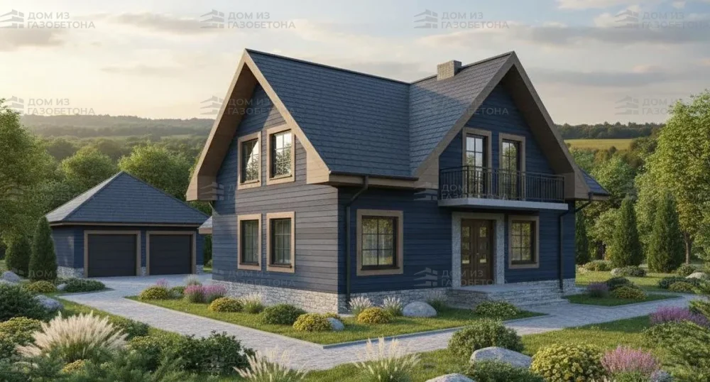 Проект Двухэтажный дом 10 на 13, 181 м2