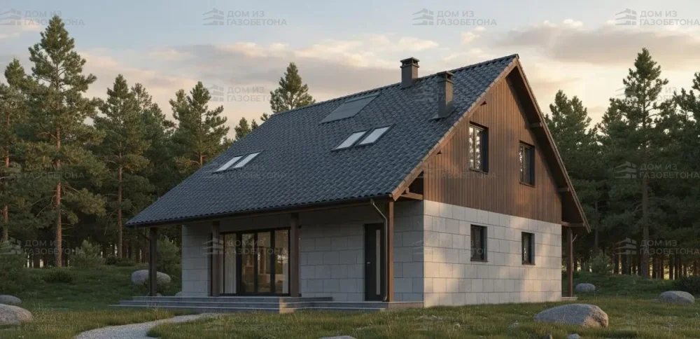 Проект Двухэтажный дом 11 на 11, 167 м2