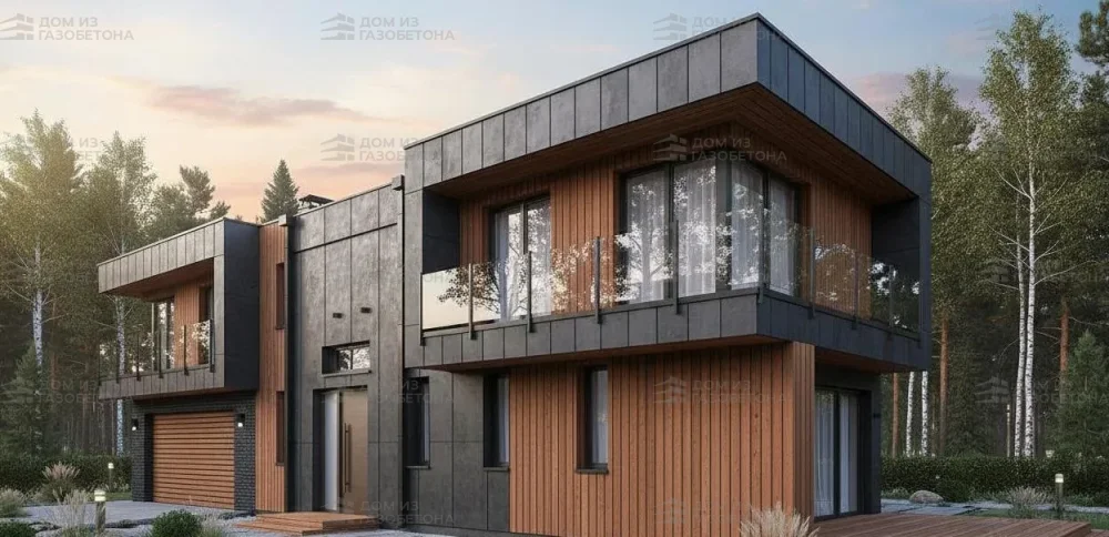 Проект Двухэтажный дом 7 на 22, 163 м2