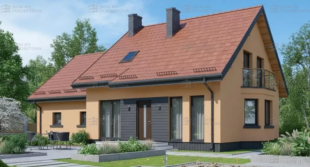 Проект Двухэтажный дом 16 на 11, 212 м2