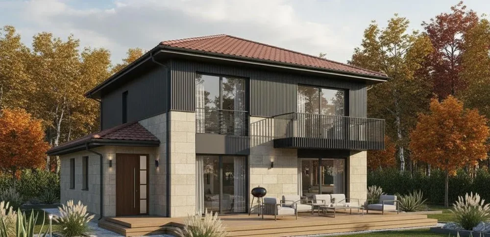 Проект Двухэтажный дом 10 на 18, 182 м2