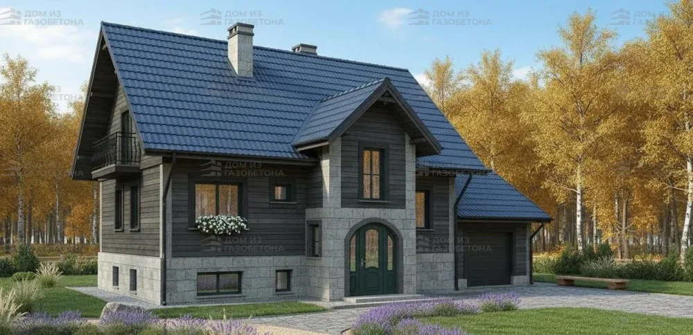 Проект Двухэтажный дом 12 на 13, 208 м2