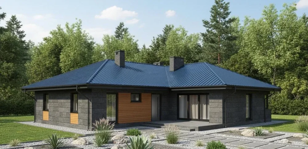 Проект Одноэтажный дом 16 на 20, 196 м2