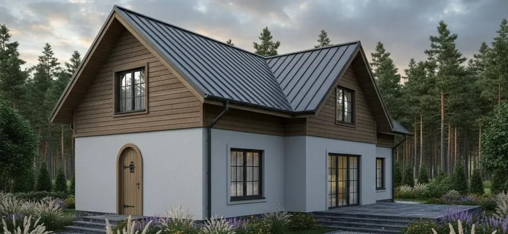 Проект Двухэтажный дом 25 на 14, 277 м2