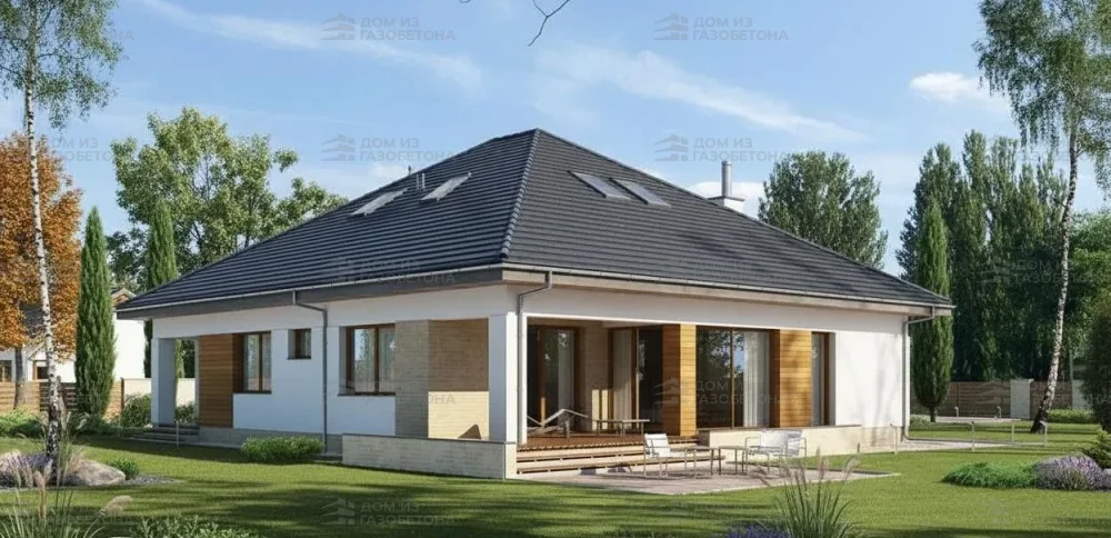 Проект Двухэтажный дом 16 на 15, 219 м2